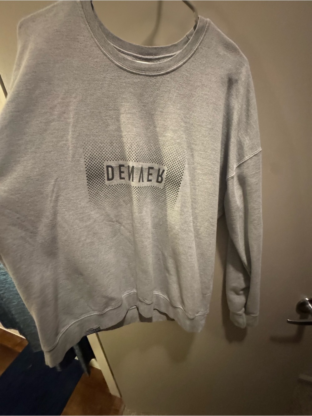 Grey Graphic Crewneck Sweatshirt